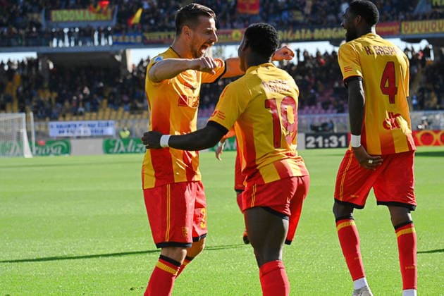 CALCIO - Serie A - US Lecce vs Torino FC Us Lecce celebrates after the goal during US Lecce vs Torino FC, Italian soccer Serie A match in Lecce, Italy, November 30 2025 Lecce Italy  Copyright: xIPAxSport ABACAx