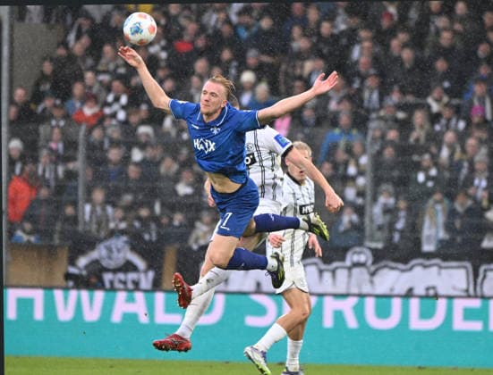 Fussball - 2.Bundesliga - Saison 2025 26 30.11.2025 Ursapharm-Arena SV Elversberg (elv) - SV Darmstadt 98 (da) Kai KLEFISCH(SV Darmstadt 98) Fussball - 2. Bundesliga - SV Elversberg