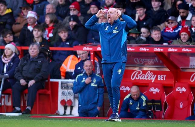 Nottingham Forest v Brighton & Hove Albion - Premier League Sean Dyche Head Coach of Nottingham Forest on the side line during the Premier League match between Nottingham Forest and Brighton & Hove Albion at City Ground on November 30, 2025 in Nottingham, England. Nottingham City Ground England United Kingdom Copyright: xEdxSykes Sportsphoto APLx 14143306