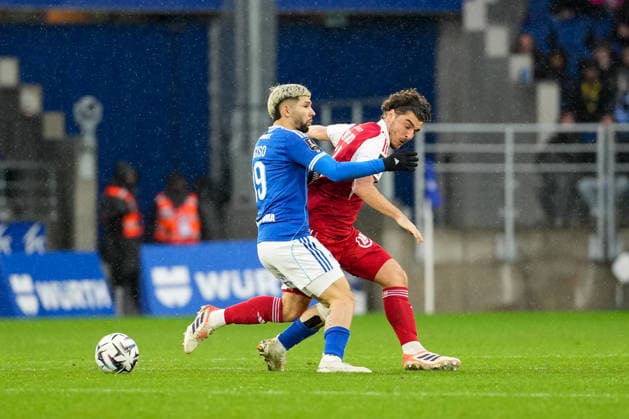 RC Strasbourg Alsace v Stade Brestois 29 - Ligue 1 McDonald s 2025 2026 19 Julio ENCISO (rcsa) during the Ligue 1 McDonald s match between RC Strasbourg Alsace and Stade Brestois 29 at Stade de la Meinau on November 30, 2025 in Strasbourg, France. Strasbourg France  Copyright: xFEPx 776348218