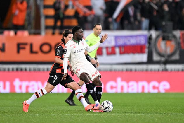 FC Lorient v OGC Nice - Ligue 1 McDonald s 2025 2026 99 Salis ABDUL SAMED (ogcn) during the Ligue 1 McDonald s match between FC Lorient and OGC Nice at Stade du Moustoir on November 30, 2025 in Lorient, France. Lorient France  Copyright: xFEPx 776348213