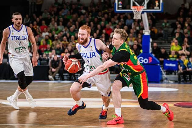 Nico Mannion Nazionale Italiana Maschile Senior - 2027 FIBA Basketball World Cup Qualifiers Lituania Lithuania - Italia Italy FIP 2025 Klaipeda, 30 11 2025 Foto M.Ceretti Ciamillo-Castoria Klaipeda ITA  Copyright: xMassimoxCerettix