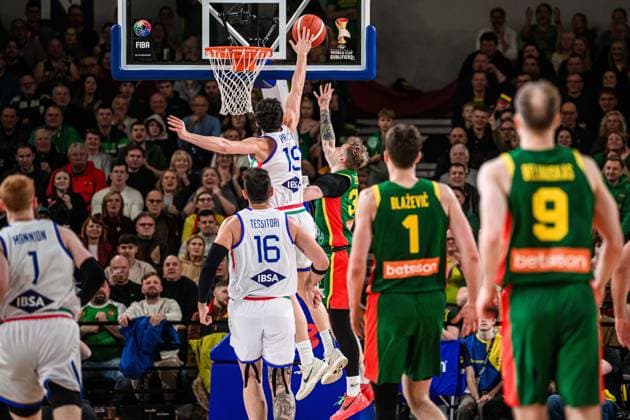Gabriele Procida Nazionale Italiana Maschile Senior - 2027 FIBA Basketball World Cup Qualifiers Lituania Lithuania - Italia Italy FIP 2025 Klaipeda, 30 11 2025 Foto M.Ceretti Ciamillo-Castoria Klaipeda ITA  Copyright: xMassimoxCerettix