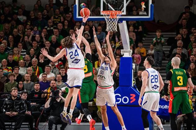 Francesco Ferrari Nazionale Italiana Maschile Senior - 2027 FIBA Basketball World Cup Qualifiers Lituania Lithuania - Italia Italy FIP 2025 Klaipeda, 30 11 2025 Foto M.Ceretti Ciamillo-Castoria Klaipeda ITA  Copyright: xMassimoxCerettix