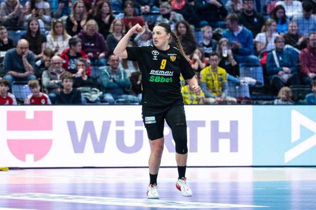 JAUKOVI? Durdina (9 Montenegro) celebrates after scoring a goal during the IHF Women s Handball World Championship, WM, Weltmeisterschaft game between Montenegro and Spain at the SWT Arena in Trier, Germany Copyright: xMartinxPitschx xSPPx Sportspressphoto_SPR68056