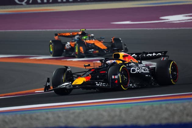 F1 - QATAR GRAND PRIX 2025 01 VERSTAPPEN Max (nld), Red Bull Racing RB21, action during the 2025 Formula 1 Qatar Grand Prix, 23th round of the 2025 FIA Formula One World Championship, WM, Weltmeisterschaft from November 28 to 30, 2025 on the Lusail International Circuit, in Lusail, Qatar -  Copyright: xFLORENTxGOODENx