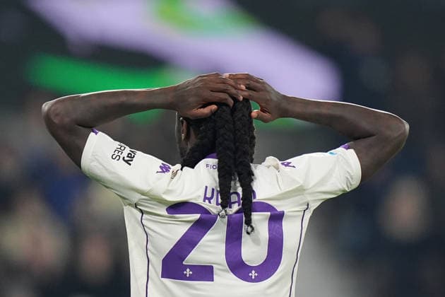 Fiorentina s Moise Kean during the Serie A soccer match between Atalanta and Fiorentina at the New Balance Stadium in Bergamo , north Italy - Sunday , November 30 , 2025. - Soccer .  Copyright: xSpada LaPressex
