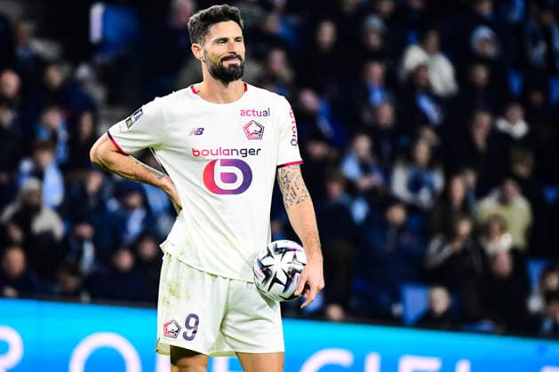 FOOTBALL : AC Le Havre vs Lille OSC - Ligue 1 McDonald s - JournÃ e 14 - 30 11 2025 Olivier Giroud (Lille OSC) Le HavreFrance  Copyright: xBaptistexAutissierx