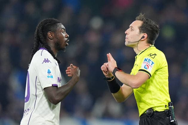 Fiorentina s Moise Kean during the Serie A soccer match between Atalanta and Fiorentina at the New Balance Stadium in Bergamo , north Italy - Sunday , November 30 , 2025. - Soccer .  Copyright: xSpada LaPressex
