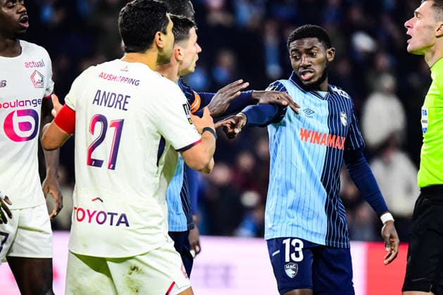 FOOTBALL : AC Le Havre vs Lille OSC - Ligue 1 McDonald s - JournÃ e 14 - 30 11 2025 Fode Doucoure (Havre AC) Le HavreFrance  Copyright: xBaptistexAutissierx