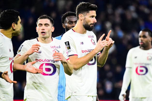 FOOTBALL : AC Le Havre vs Lille OSC - Ligue 1 McDonald s - JournÃ e 14 - 30 11 2025 Olivier Giroud (Lille OSC) Le HavreFrance  Copyright: xBaptistexAutissierx