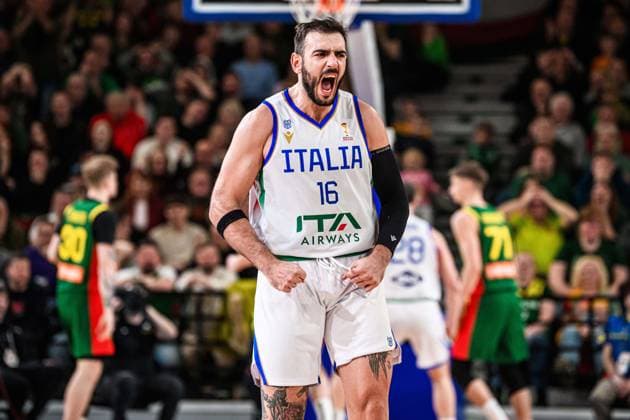 Amedeo Tessitori Nazionale Italiana Maschile Senior - 2027 FIBA Basketball World Cup Qualifiers Lituania Lithuania - Italia Italy FIP 2025 Klaipeda, 30 11 2025 Foto M.Ceretti Ciamillo-Castoria Klaipeda ITA  Copyright: xMassimoxCerettix
