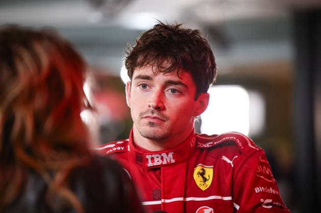 Charles Leclerc (Scuderia Ferrari HP, 16), TV Pen, Interview, Post Race, Rennen, QAT, Formel 1 Weltmeisterschaft, Qatar Grand Prix, Doha, Lusail, Lusail International Circuit, Sunday, Race Day, 30.11.2025 QAT, Formel 1 Weltmeisterschaft, Qatar Grand Prix, Doha, Lusail, Lusail International Circuit, Sunday, Race Day, 30.11.2025 Doha Copyright: xEibner-Pressefoto AnnikaxGrafx EP_AGF