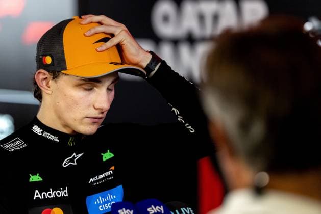 DOHA - Oscar Piastri (McLaren) during a press conference, PK, Pressekonferenz after Max Verstappen (Red Bull Racing) won the Qatar Grand Prix at the Lusail International Circuit. ANP SANDER KONING xVIxANPxSportx xxANPxIVx 543500351 originalFilename: 543500351.jpg