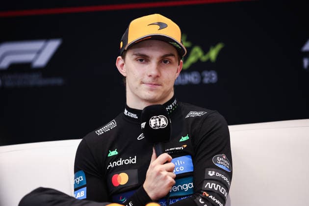 F1 - QATAR GRAND PRIX 2025 PIASTRI Oscar (aus), McLaren F1 Team MCL39, portrait press conference, PK, Pressekonferenz during the 2025 Formula 1 Qatar Grand Prix, 23th round of the 2025 FIA Formula One World Championship, WM, Weltmeisterschaft from November 28 to 30, 2025 on the Lusail International Circuit, in Lusail, Qatar - LusailQatar Copyright: xEricxAlonsox