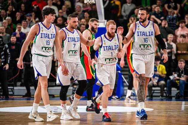 Team Nazionale Italiana Maschile Senior - 2027 FIBA Basketball World Cup Qualifiers Lituania Lithuania - Italia Italy FIP 2025 Klaipeda, 30 11 2025 Foto M.Ceretti Ciamillo-Castoria Klaipeda ITA  Copyright: xMassimoxCerettix