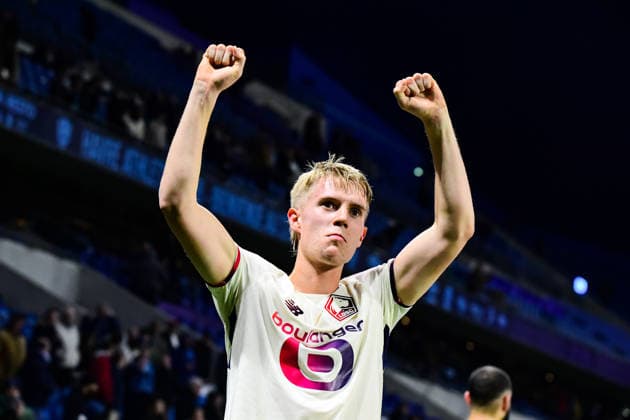 FOOTBALL : AC Le Havre vs Lille OSC - Ligue 1 McDonald s - JournÃ e 14 - 30 11 2025 Hakon Arnar Haraldsson (Lille OSC) Le HavreFrance  Copyright: xBaptistexAutissierx