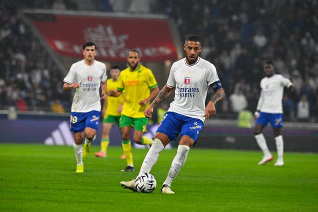 Football : Olympique Lyonnais v FC Nantes -French ligue 1 30 11 2025 Corentin TOLISSO of Lyon during the French ligue 1 match between Olympique Lyonnais and FC Nantes at Groupama Stadium Decines Charpieu Lyon on November 30, 2025 , France LYONFrance  Copyright: xMouradxAllilix