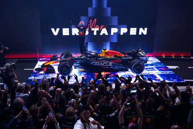 F1 Grand Prix of Qatar Max Verstappen of Oracle Red Bull Racing celebrates his race win at Lusail International Circuit in Qatar on November 30, 2025. Lusail Al Daayen Qatar  Copyright: xAhmadxAlShehabx originalFilename:alshehab-formula1251130_npfcF.jpg