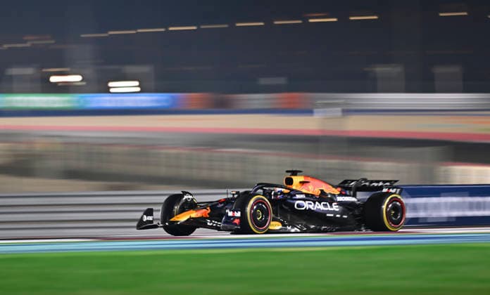 F1 Grand Prix of Qatar 2025 Red Bull Racing driver Max Verstappen of Netherlands competes during the Formula 1 Grand Prix of Qatar at Lusail International Circuit in Lusail, Qatar, on November, 30, 2025. DOHA Qatar Copyright: xNOUSHADxTHEKKAYILx