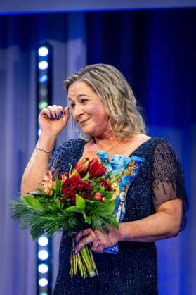 Berlin 29.11.2025 Champions Berlin 2025 Berliner Sportlerinnen und Sportler des Jahres 2025 Sonderpreis der Sportmetropole Claudia Pechstein Eisschnelllauf *** Berlin 29 11 2025 Champions Berlin 2025 Berlin Sportswomen and Sportsmen of the Year 2025 Special Award of the Sports Metropolis Claudia Pechstein Speed Skating