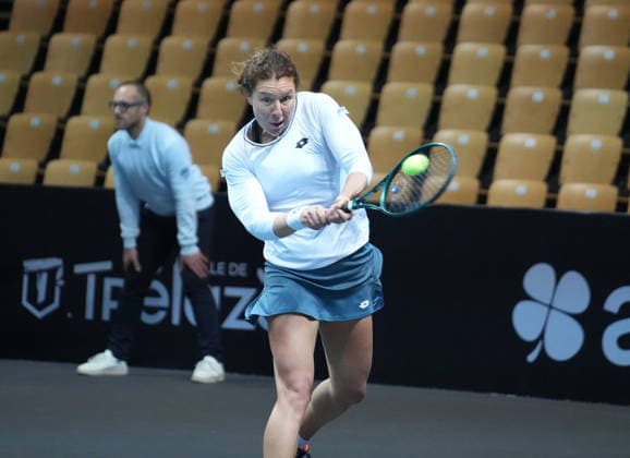 TENNIS - OPEN ANGERS WOMEN - 01 12 2025 Anna-Lena Friedsam of Germany during Open D™ Angers Women 2025, , 01 December 2025 in Trelaze, France- Photo Laurent Lairys TrelazeFrance  Copyright: xLaurentxLairysx