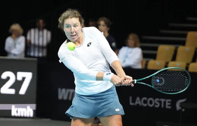 TENNIS - OPEN ANGERS WOMEN - 01 12 2025 Anna-Lena Friedsam of Germany during Open D™ Angers Women 2025, , 01 December 2025 in Trelaze, France- Photo Laurent Lairys TrelazeFrance  Copyright: xLaurentxLairysx