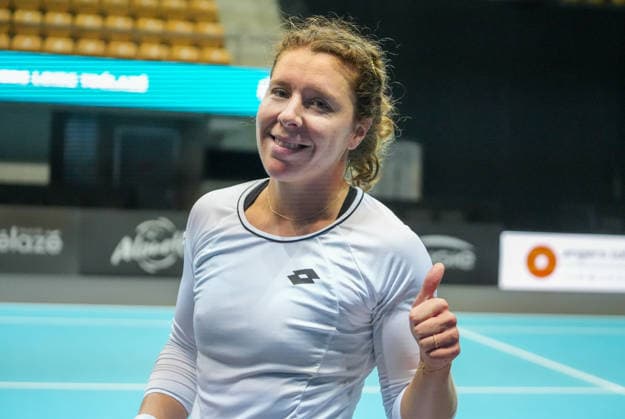 TENNIS - OPEN ANGERS WOMEN - 01 12 2025 Anna-Lena Friedsam of Germany during Open D™ Angers Women 2025, , 01 December 2025 in Trelaze, France- Photo Laurent Lairys TrelazeFrance  Copyright: xLaurentxLairysx