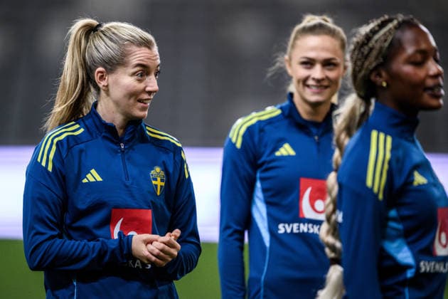 251201 Linda Sembrant of the Swedish women s national football team at a training session on December 1, 2025 in Stockholm. Photo: Jesper Zerman BILDBYRAN kod JZ JZ0652 fotboll football soccer fotball nations league uefa womens nations league träning practice training sverige sweden dam bbeng Copyright: JESPERxZERMAN BB251201JZ035