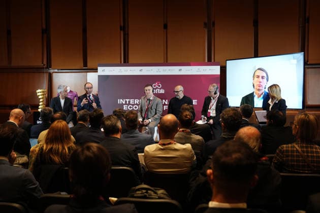 all International Bike Economy Forum before to the presentation of the 2026 Giro d Italia and 2026 Giro d Italia Women in Rome, Monday, December 1, 2025. Sports, cycling  Copyright: xMassimoxPaolone LaPressex