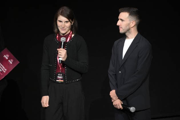 Elisa Longo Borghini and Simon Yates during the Giro d™Italia and Giro d™Italia Women 2026 Presentation - Auditorium Parco della Musica Ennio Morricone in Rome, Italy - Monday December 01, 2026. - Cycling  Copyright: xFabrizioxCorradetti LaPressex