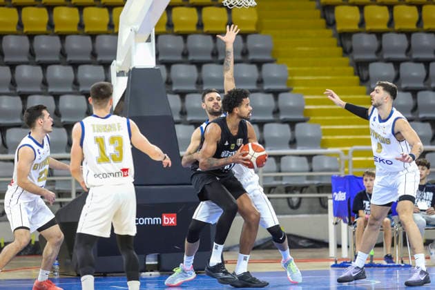 FIBA World Cup Qualifiers : Cyprus vs Germany NORRIS AGBAKOKO of Germany attacks with the ball. Cyprus plays vs Germany for the Group E of the FIBA Basketball World Cup European Qualifiers, at Spyros Kyprianou Arena, Limassol, Cyprus, on Dec. 1, 2025. Limassol Cyprus Copyright: xKOSTASxPIKOULASx