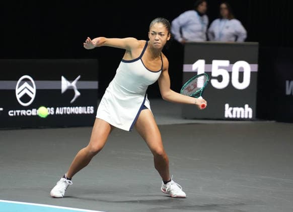 TENNIS - OPEN ANGERS WOMEN - 01 12 2025 Tiantsoa Rakotomanga Rajaonah of France during Open D™ Angers Women 2025, , 01 December 2025 in Trelaze, France- Photo Laurent Lairys TrelazeFrance  Copyright: xLaurentxLairysx