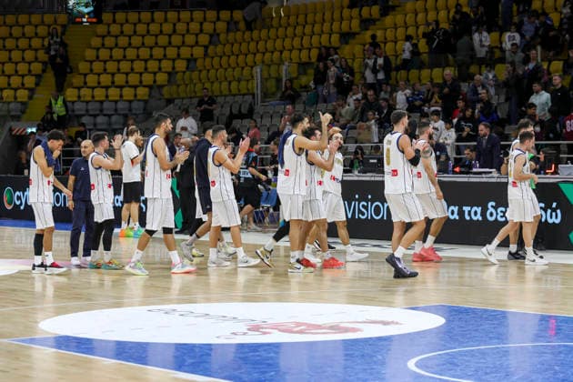 FIBA World Cup Qualifiers : Cyprus vs Germany Cyprus team leaves the court. Cyprus plays vs Germany for the Group E of the FIBA Basketball World Cup European Qualifiers, at Spyros Kyprianou Arena, Limassol, Cyprus, on Dec. 1, 2025. Limassol Cyprus Copyright: xKOSTASxPIKOULASx