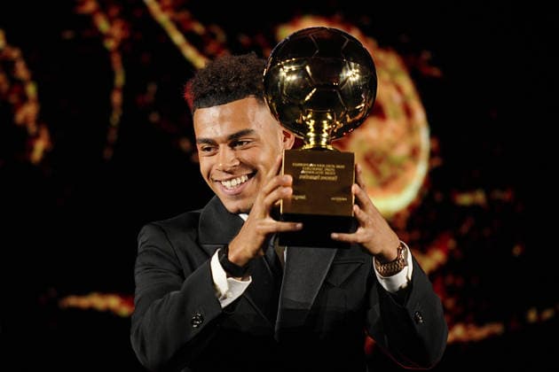 DÃ sirÃ DouÃ of PSG (Absolut Best European Golden Boy 2025 prize) during the European Golden Boy Awards 2025 in Turin, north west Italy - December 01, 2025. - Soccer  Copyright: xMarcoxAlpozzi LaPressex