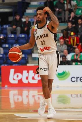 Belgium s Zaccharie Mortant pictured in action during a basketball match between Belgian national team, Nationalteam Belgian Lions and Hungary, Monday 01 December 2025 in Mons, qualifier 2 6 for the men s 2027 FIBA World Championships. VIRGINIExLEFOUR  x145715402x