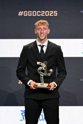 Milan, AIC Football Grand Gala 2025 - Nicolò Bertola  Copyright: xManuekexMangiarottix xipa-agency.netx xMangiarotti Terenghix IPA_Agency_IPA68608717