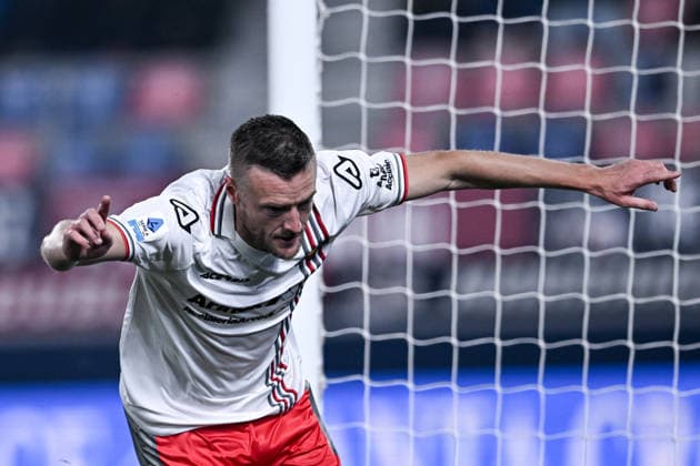 Mp Bologna 01 12 2025 - campionato di calcio Serie A Bologna-Cremonese foto Matteo Papini Image nella foto: esultanza gol Jamie Vardy 
