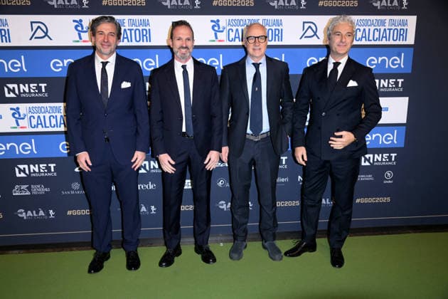 Milan, AIC Football Grand Gala 2025 - Demetrio Albertini, Umberto Calcagno, Gianluca Cannizzo, Gianni Grazioli  Copyright: xAlbertoxTerenghix xipa-agency.netx xMangiarotti Terenghix IPA_Agency_IPA68612876  Copyright: xIMAGO AlbertoxTerenghix xipa-agency.netx xIMAGO IndependentxPhotoxAgencyxInt.x IPA_Agency_IPA68612876