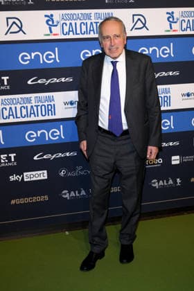 Milan, AIC Football Gala 2025 - Giancarlo Abete  Copyright: xAlbertoxTerenghix xipa-agency.netx xMangiarotti Terenghix IPA_Agency_IPA68612896