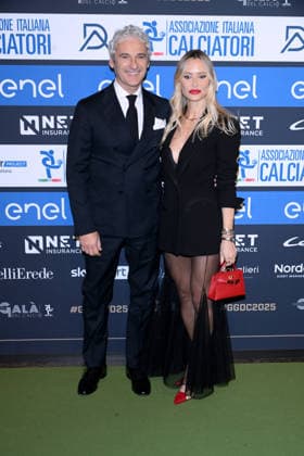 Milan, AIC Football Gala 2025 - Gianluca Cannizzo with his wife  Copyright: xAlbertoxTerenghix xipa-agency.netx xMangiarotti Terenghix IPA_Agency_IPA68612991
