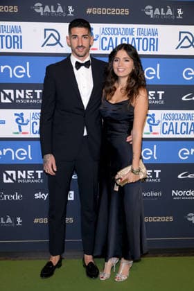 Milan, AIC Football Gala 2025 - Alessandro Deiola, Debora Frau  Copyright: xAlbertoxTerenghix xipa-agency.netx xMangiarotti Terenghix IPA_Agency_IPA68613055