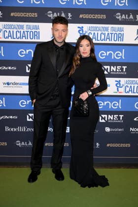Milan, AIC Football Gala 2025 - Amir Rrahmani, Drita Stublla  Copyright: xAlbertoxTerenghix xipa-agency.netx xMangiarotti Terenghix IPA_Agency_IPA68613250
