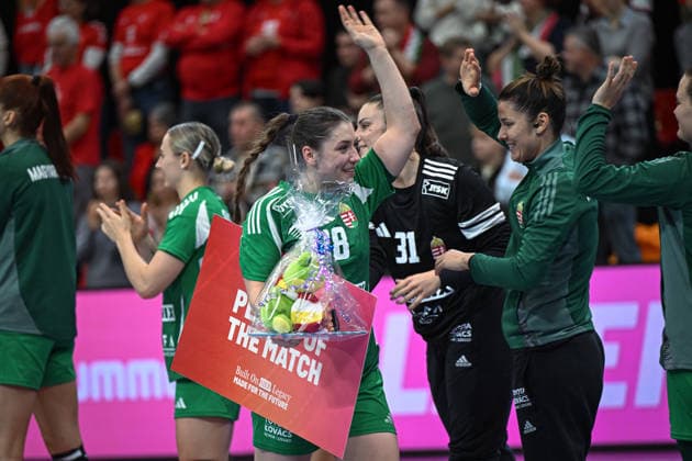 Niederlande, Handball, Weltmeisterschaft der Frauen 2025, Ungarn vs Schweiz, 01.12.2025, Maaspoort Sports & Events, s-Hertogenbosch, Niederlande, Petra Vamos (Ungarn, 38) player of the match Copyright: xMarkusxVerwimpx