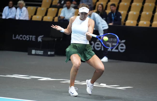 TENNIS - OPEN ANGERS WOMEN - 02 12 2025 Victoria Jimenez Kasintseva of Andorra during Open D™ Angers Women 2025, , 02 December 2025 in Trelaze, France- Photo Laurent Lairys TrelazeFrance  Copyright: xLaurentxLairysx