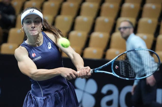 TENNIS - OPEN ANGERS WOMEN - 02 12 2025 Zeynep Sonmez of Turquie during Open D™ Angers Women 2025, , 02 December 2025 in Trelaze, France- Photo Laurent Lairys TrelazeFrance  Copyright: xLaurentxLairysx