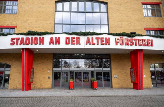Fußball, Herren, Saison 2025 2026, 1. Bundesliga, 1. FC Union Berlin, weihnachtlich geschmücktes Stadion An der Alten Försterei 02.12. 2025, Copyright: xMatthiasxKochx