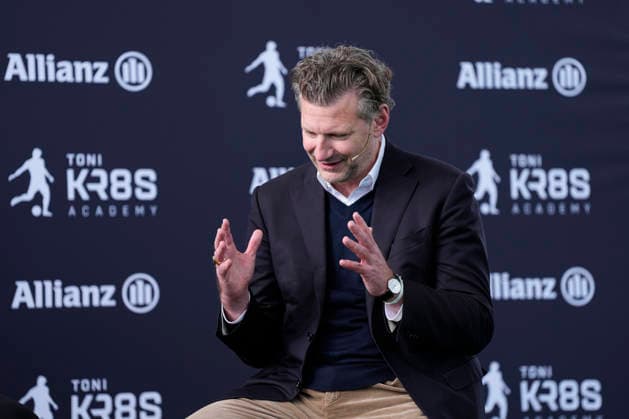 December 2, 2025, Boadilla Del Monte, Madrid, Spain: Veit Stutz, CEO of Allianz Spain, during the presentation of a sponsorship between the Toni Kroos Academy and Allianz at Club las Encinas de Boadilla on December 02, 2025 in Boadilla del Monte, Madrid, Spain. Boadilla Del Monte Spain - ZUMAa181 20251202_zaa_a181_004 Copyright: xOscarxJ.xBarrosox
