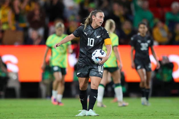 SOCCER AUSTRALIA NEW ZEALAND WOMEN, Annalie Longo of New Zealand with the match ball after her last game for New Zealand during the International Women s Friendly match between between Australia and New Zealand at Coopers Stadium in Adelaide, Tuesday, December 2, 2025. ( NO ARCHIVING, EDITORIAL USE ONLY ADELAIDE SOUTH AUSTRALIA AUSTRALIA  Copyright: xMATTxTURNERx 20251203176304207618
