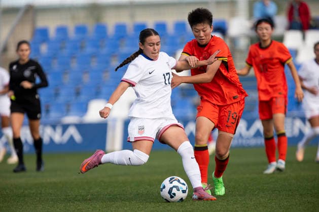 USA U20 vs CHINA U20 WomenÂ s. AMALIA VILLARREAL, PLAYER FOR THE U20 US national team, Nationalteam DURING THE GAME, Women s friendly match between USA U20 vs CHINA U20, Pinatar Arena Football Center, San Pedro del Pinatar, Region of Murcia, December 2, 2025. San Pedro del Pinatar Pinatar Arena Football Center Region de Murcia Spain Copyright: xPascuxMÃ ndezx